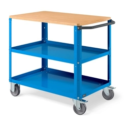 vendita online Carrello clever 1010 large mm.1024x615x870h - blu ral5012 Carrelli e Contenitori Per Officina - Moduli Per Carrelli Fami